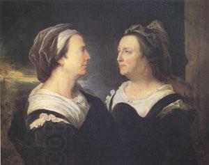 Hyacinthe Rigaud Madame Rigaud Mother of the Artist in Two Different Positions (mk05) oil painting picture